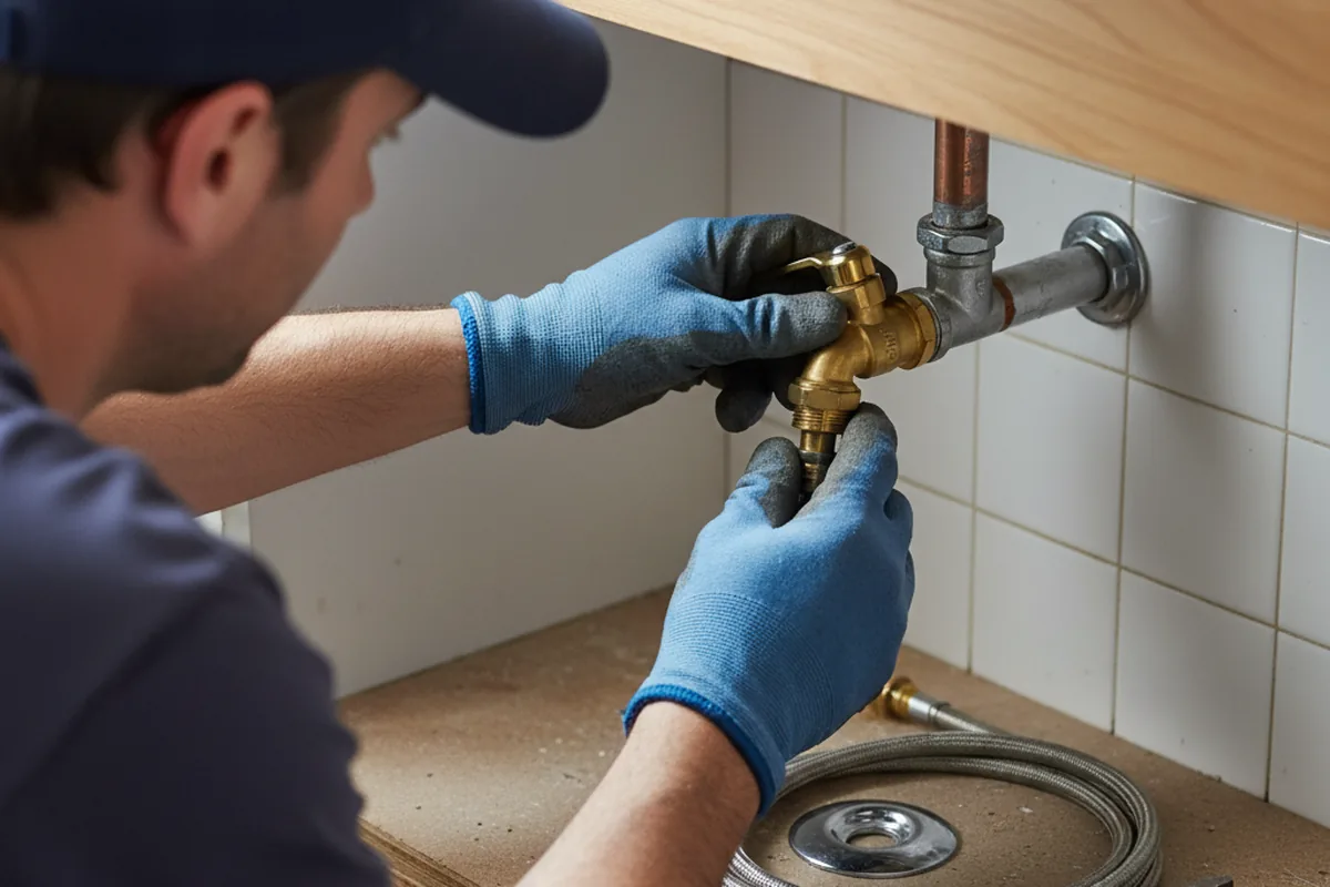 Shutoff valve and fitting work during Emergency Plumbing in Loa